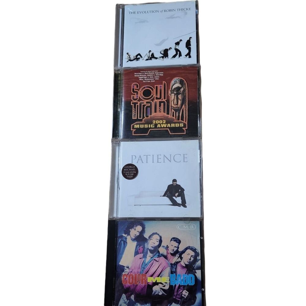 R & B Lot Of 4 CD's Color Me Badd, George Michael, Soul Train Awards Pre-owned